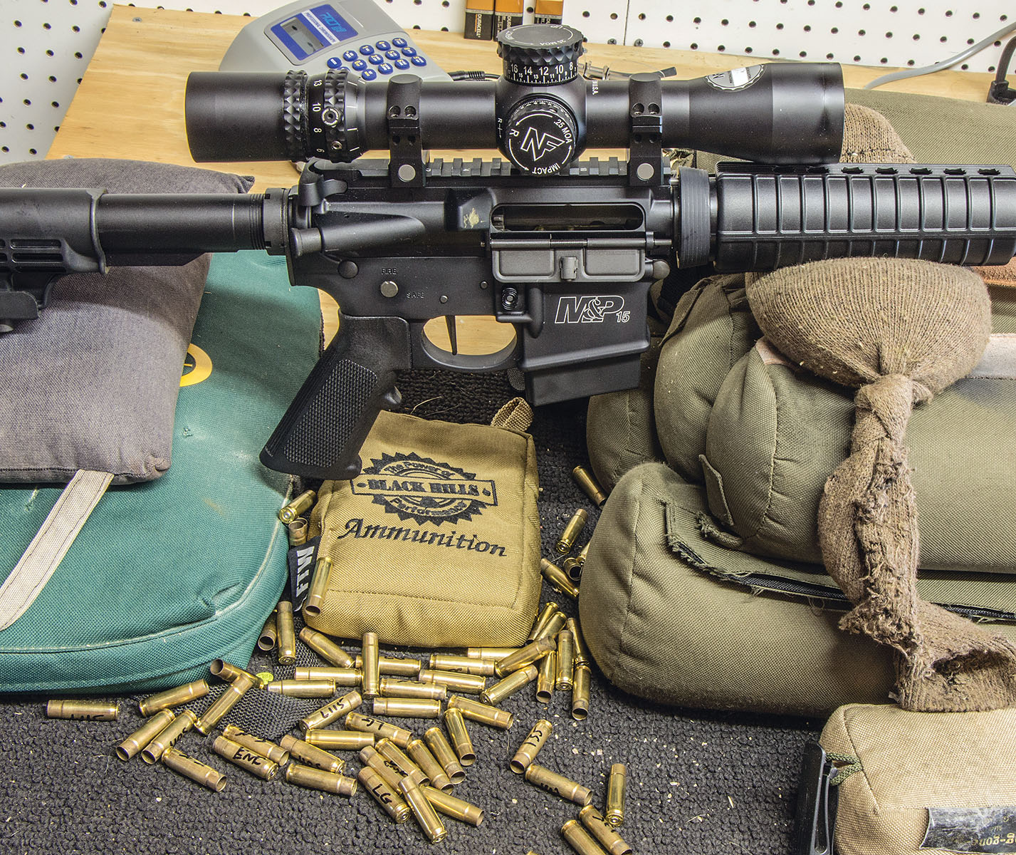 Using the Smith & Wesson M&P 15 topped with a Nightforce ATACR 4-16x 42mm scope, every cartridge from every handload combination functioned reliably – not one single stoppage occurred.